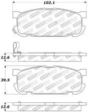 Load image into Gallery viewer, StopTech Performance 01-05 Miata w/ Sport Suspension Rear Brake Pads D891
