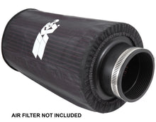 Load image into Gallery viewer, K&amp;N Universal Round Tapered Filter Wrap - Black - 6in Base ID x 4.625in Top ID x 9in Height
