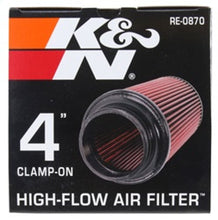 Load image into Gallery viewer, K&amp;N Universal Rubber Filter 4inch FLG / 6inch OD-B / 4-5/8inch OD-T / 9inch H
