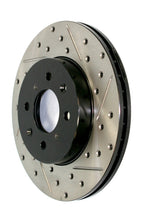 Load image into Gallery viewer, StopTech 15-19 Subaru WRX (Excl. Eyesight Technology) Rear Left Sport Drilled &amp; Slotted Rotor
