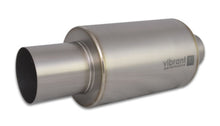 Load image into Gallery viewer, Vibrant Titanium Muffler w/Straight Cut Natural Tip 3.5in Inlet / 3.5in Outlet
