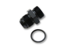 Load image into Gallery viewer, Vibrant -3AN Male Flare to -3 ORB Male Straight Adapter w/O-Ring - Anodized Black
