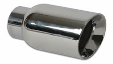 Load image into Gallery viewer, Vibrant 2.5in ID Single 4in OD Round SS Exhaust Tip (Double Wall Angle Cut)
