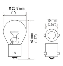 Load image into Gallery viewer, Hella Bulb 7506 12V 21W BA15s S8
