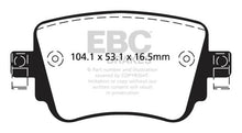 Load image into Gallery viewer, EBC 15-19 Volkswagen GTI 2.0T Redstuff Rear Brake Pads
