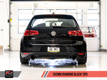 Load image into Gallery viewer, AWE Tuning VW MK7 GTI Track Edition Exhaust - Diamond Black Tips
